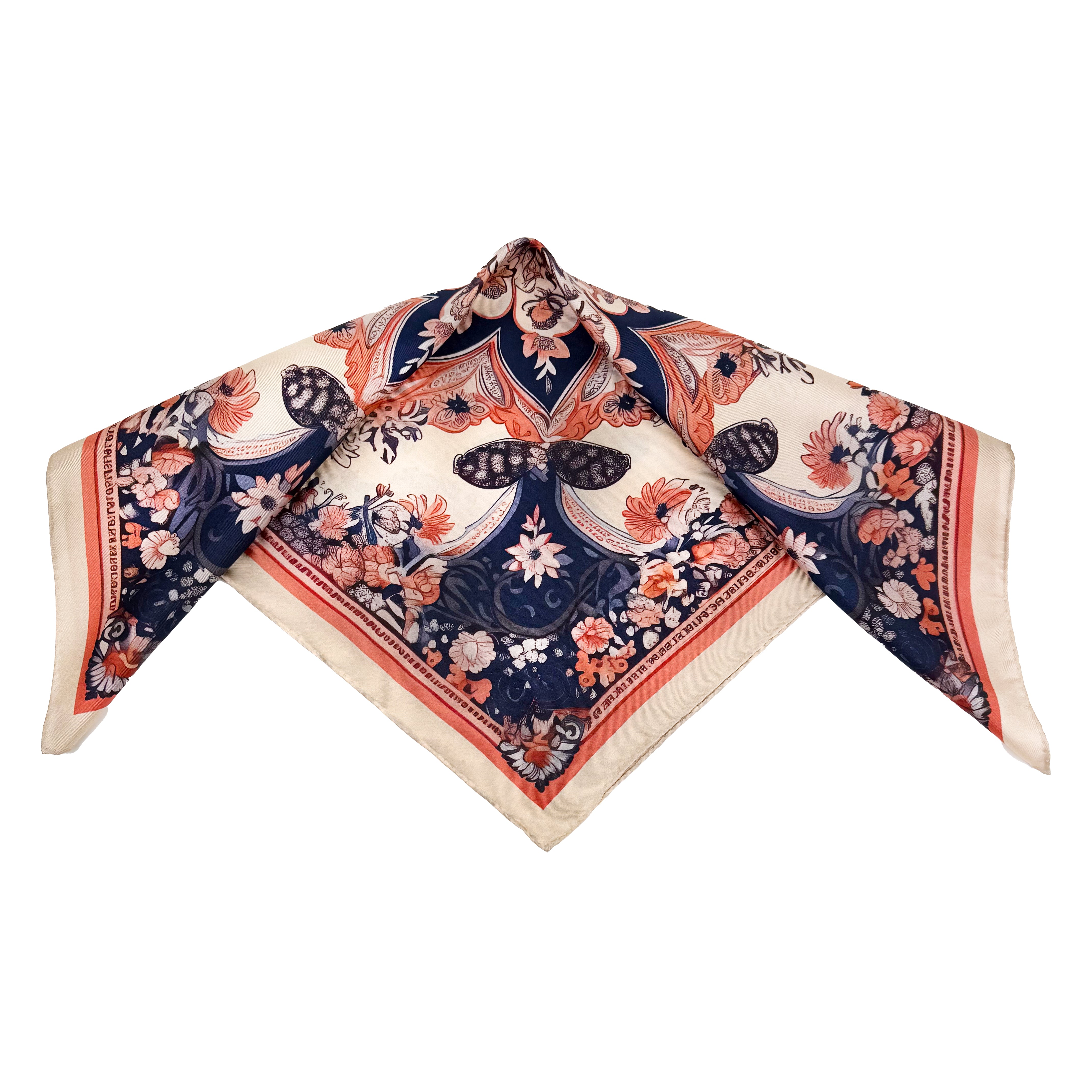 Amaryllis Silk Bandana