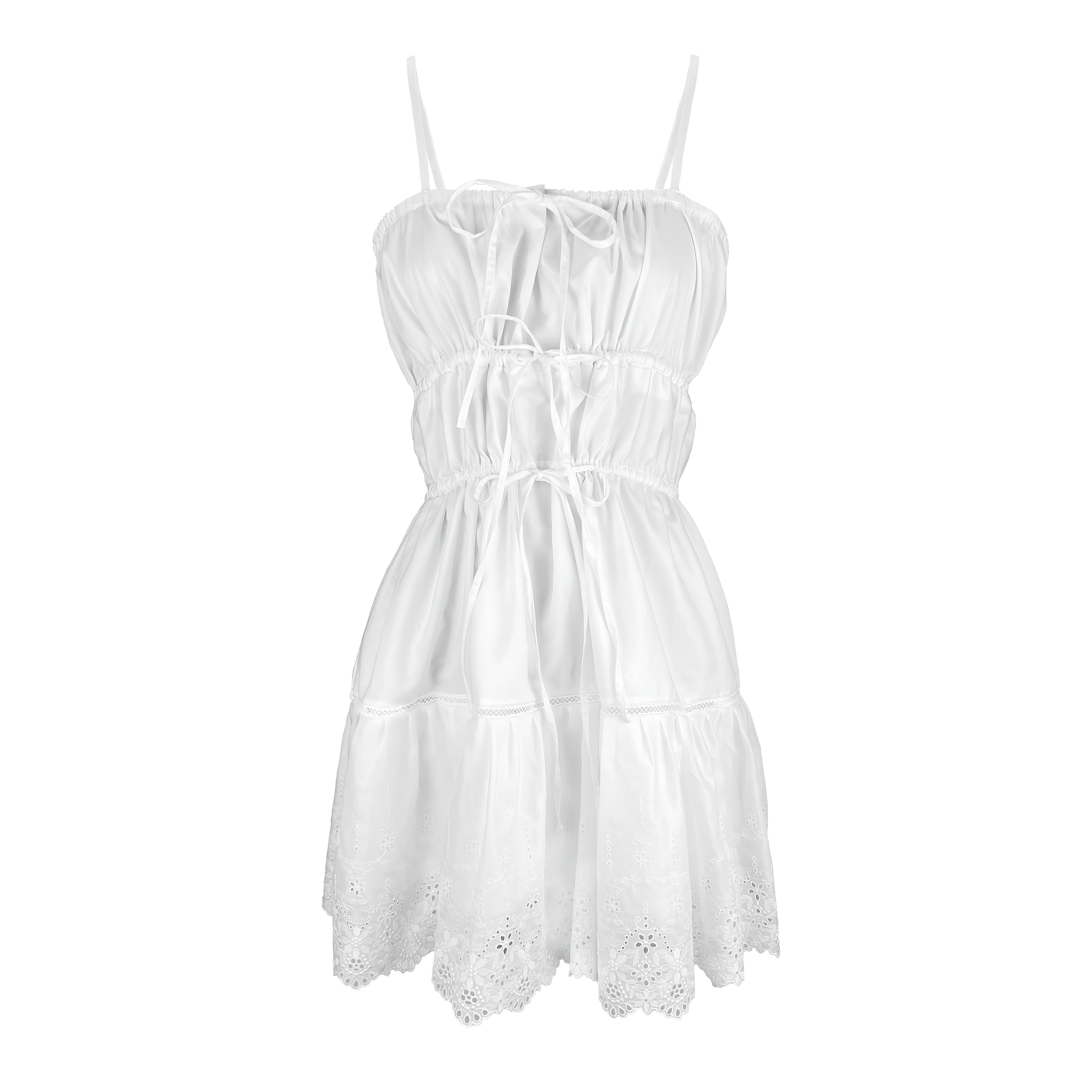 Kailey Cotton Lace Mini Dress