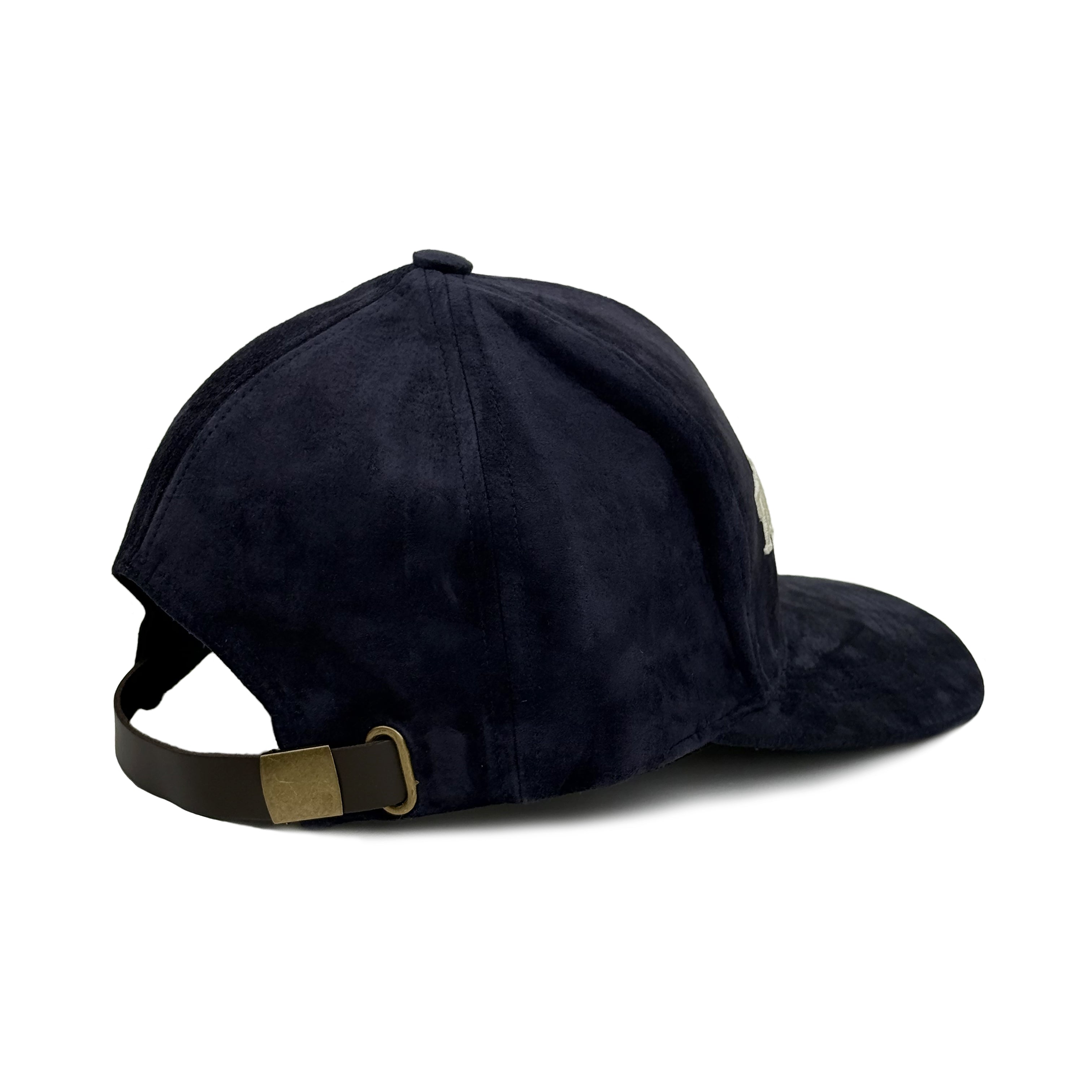 True Blue Suede Baseball Cap in Midnight