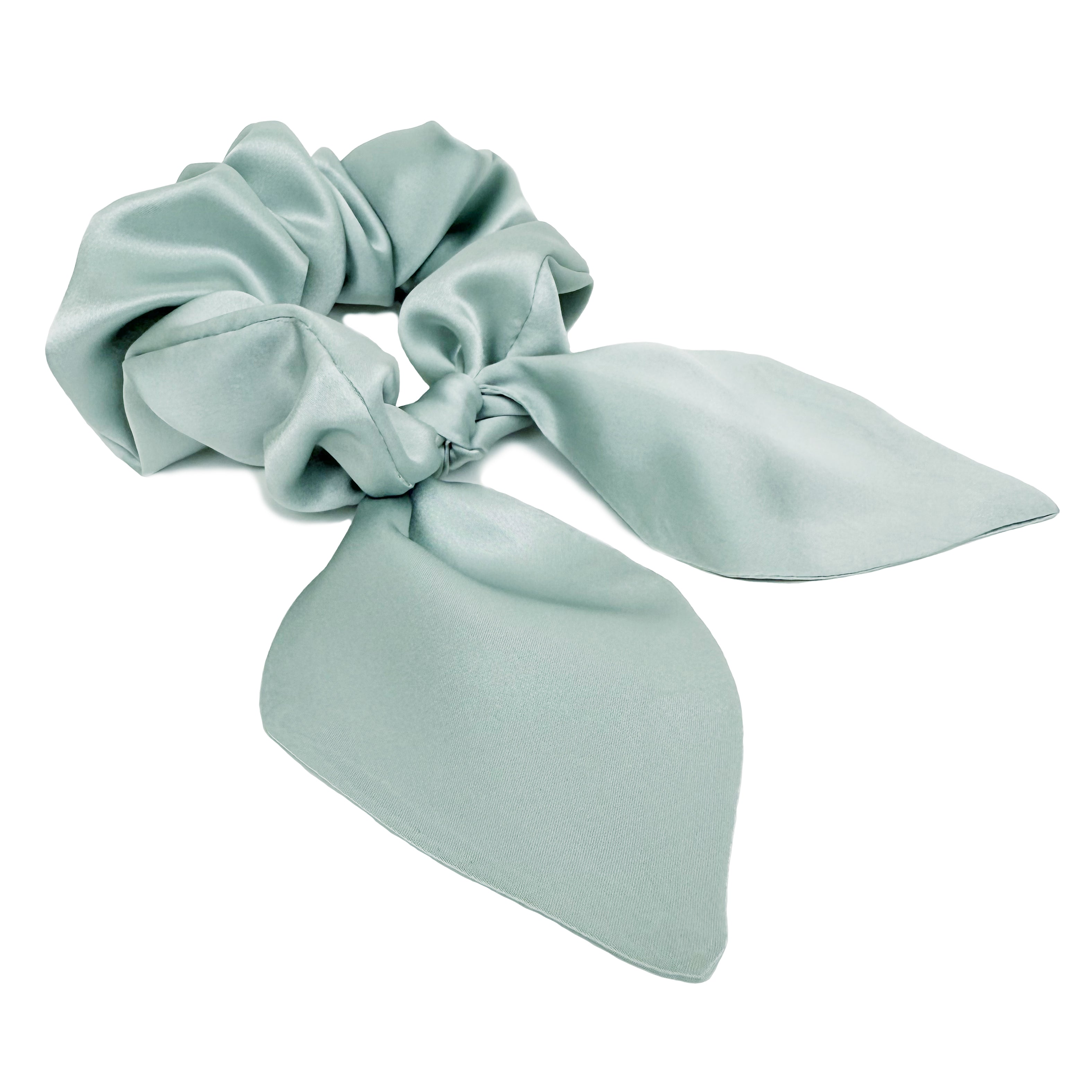 Agave Silk Bow Scrunchie