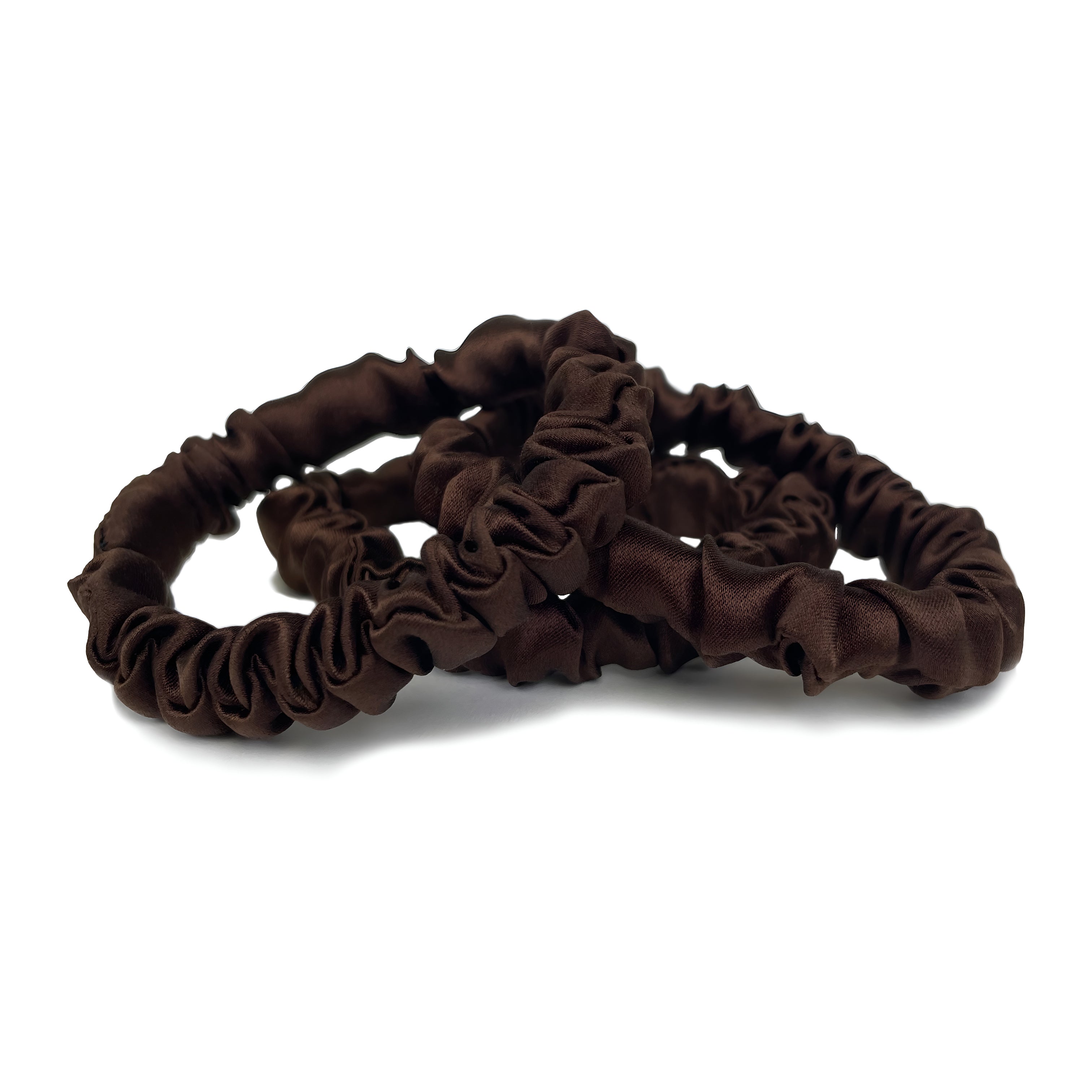 Cocoa Silk Hair Ties