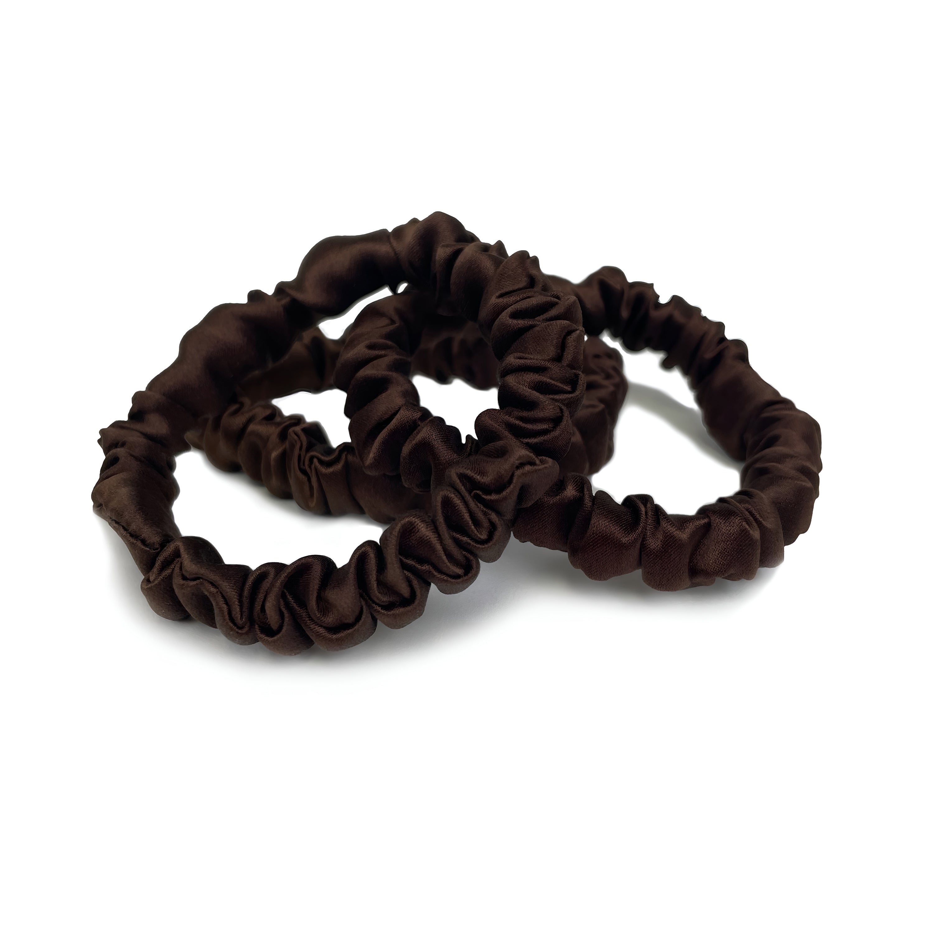 Cocoa Silk Hair Ties