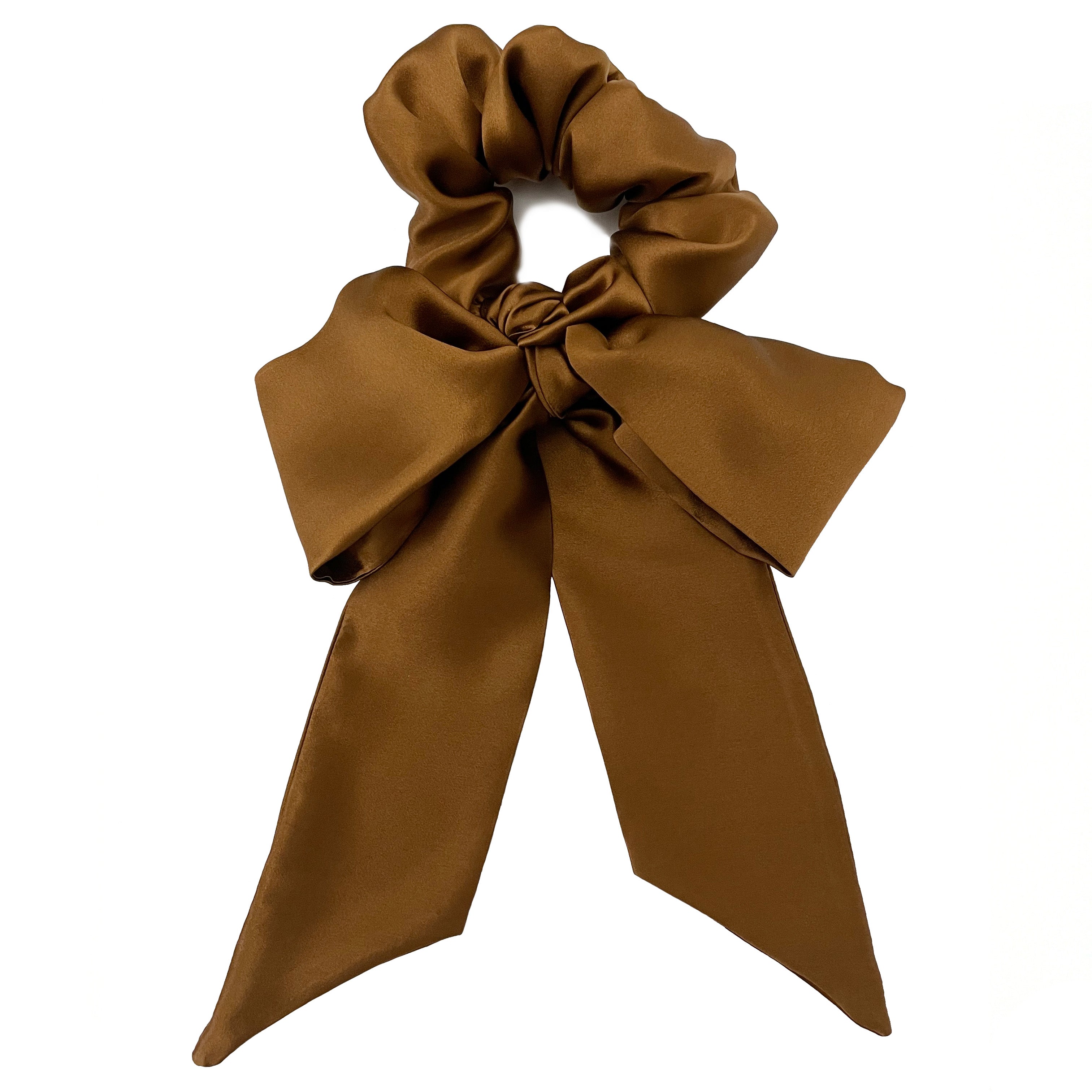 Copper Silk Scarf Scrunchie