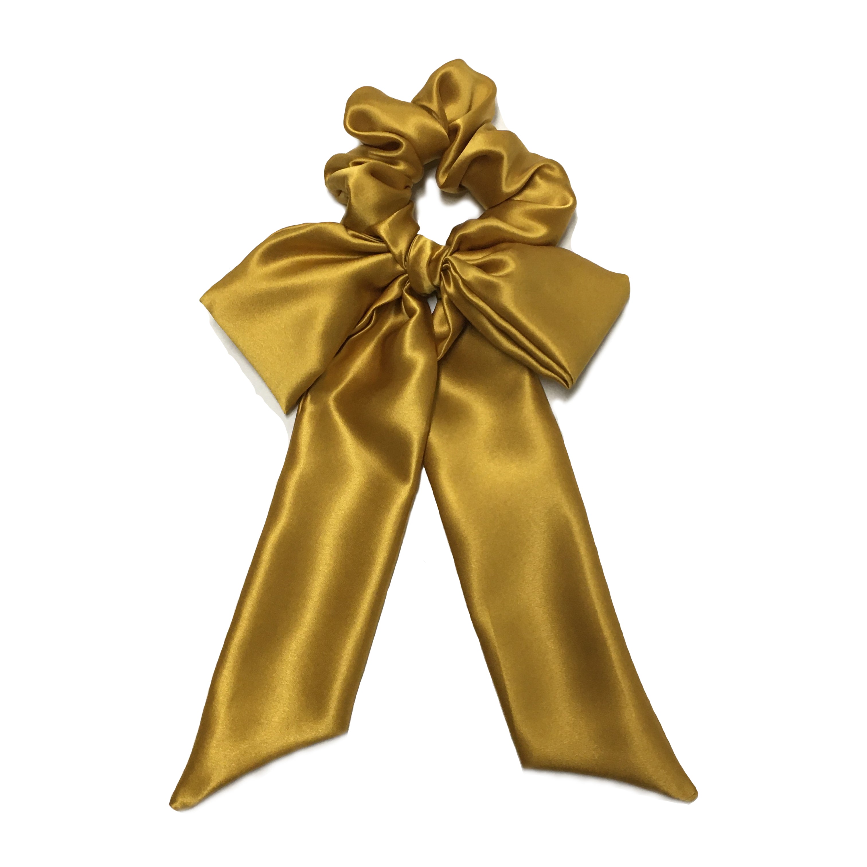 Marigold Silk Scarf Scrunchie