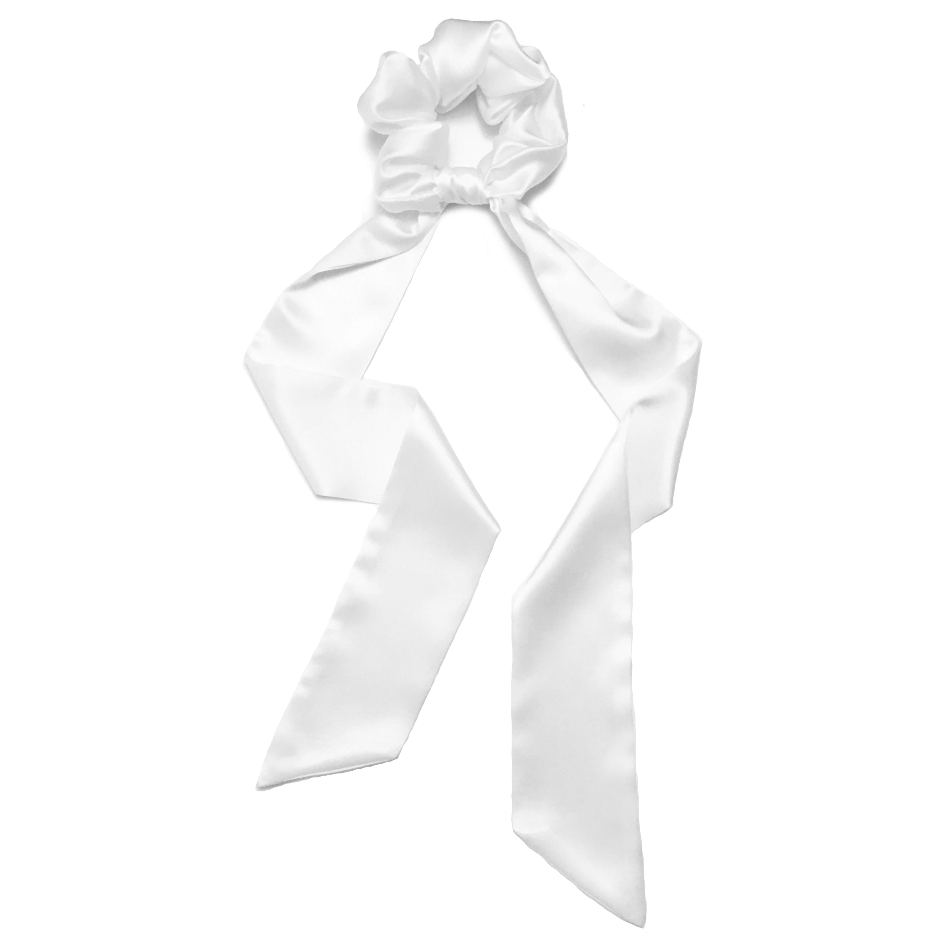 Pearl Silk Scarf Scrunchie