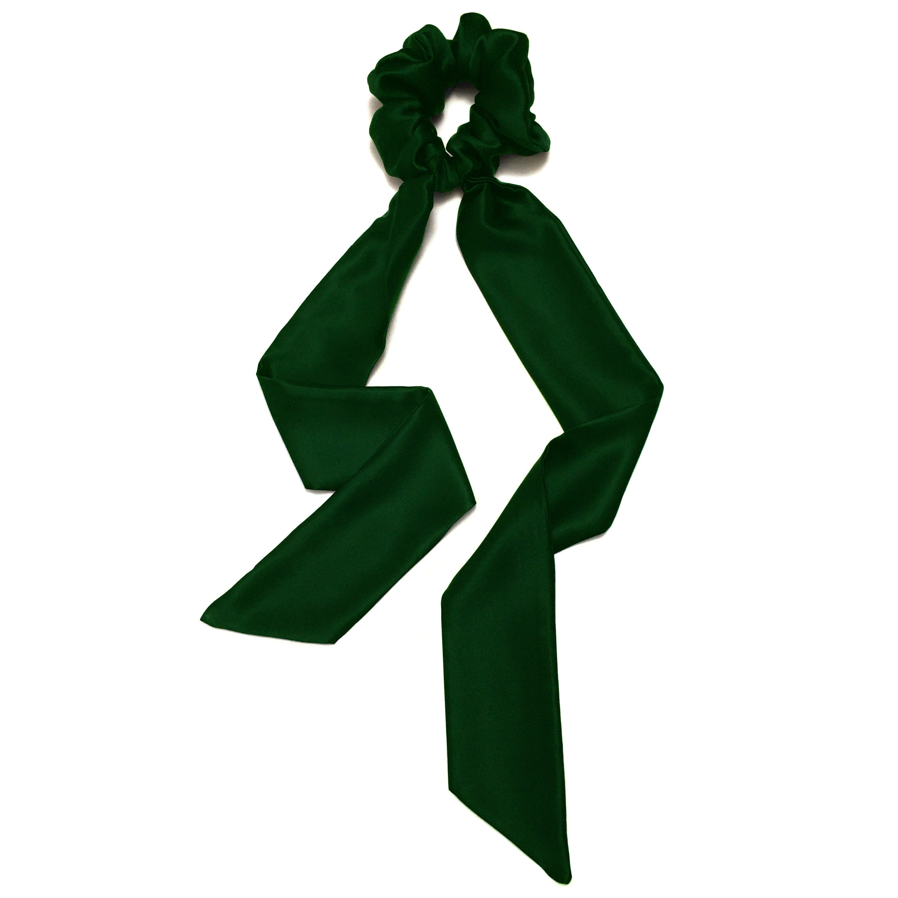 Pine Silk Scarf Scrunchie