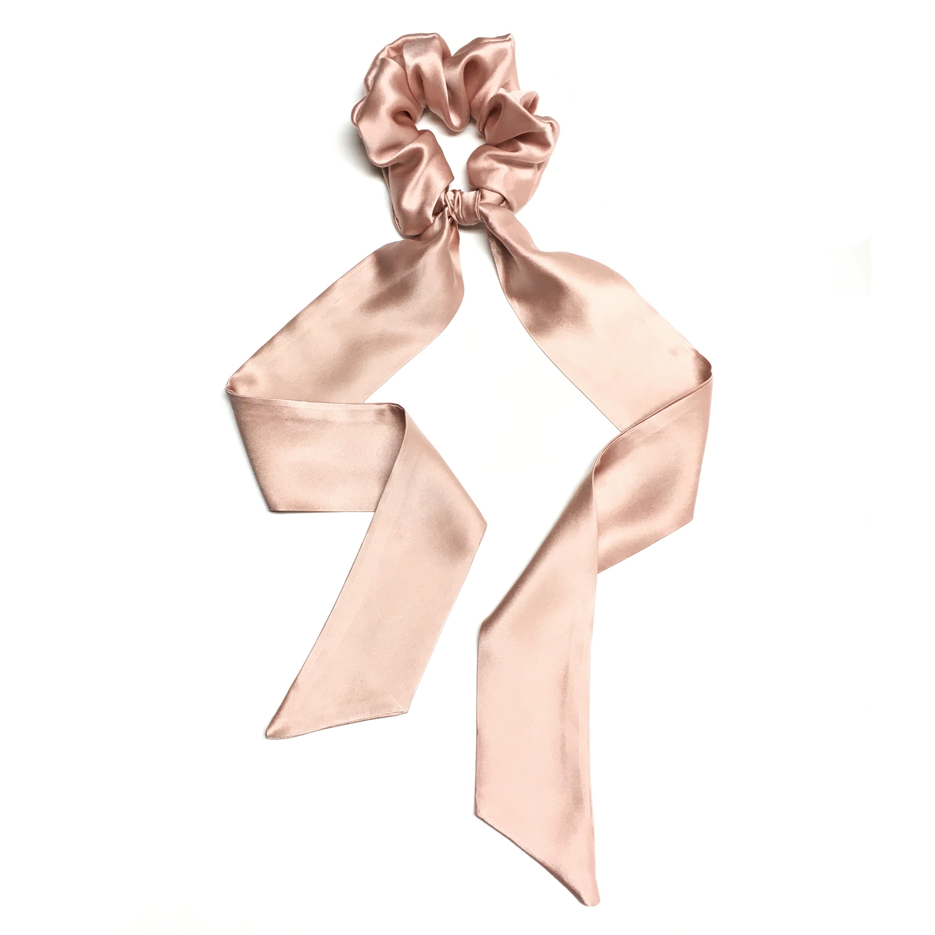 Rose Silk Scarf Scrunchie