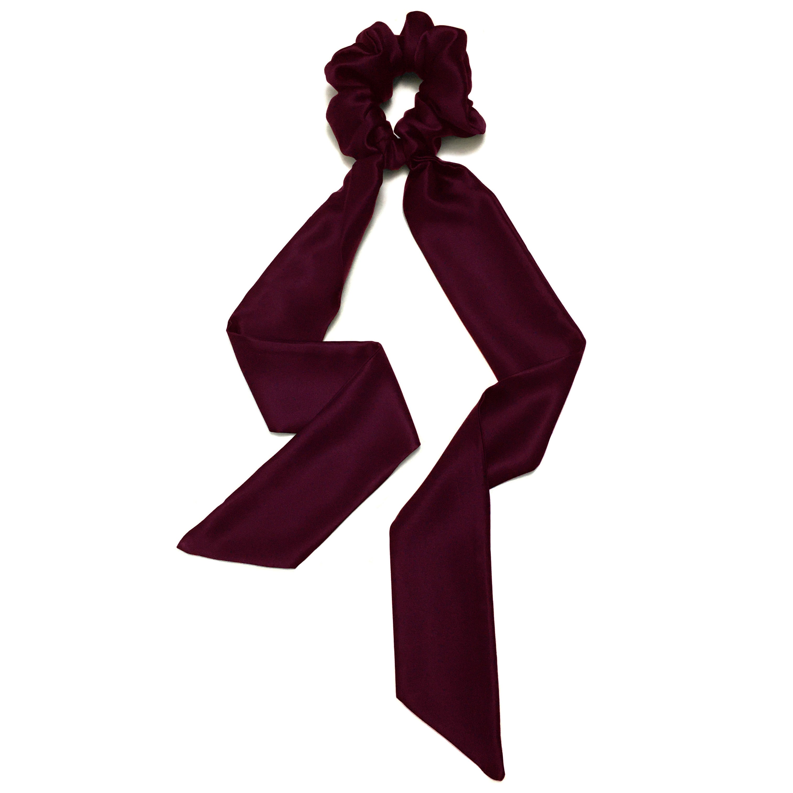 Rosewood Silk Scarf Scrunchie