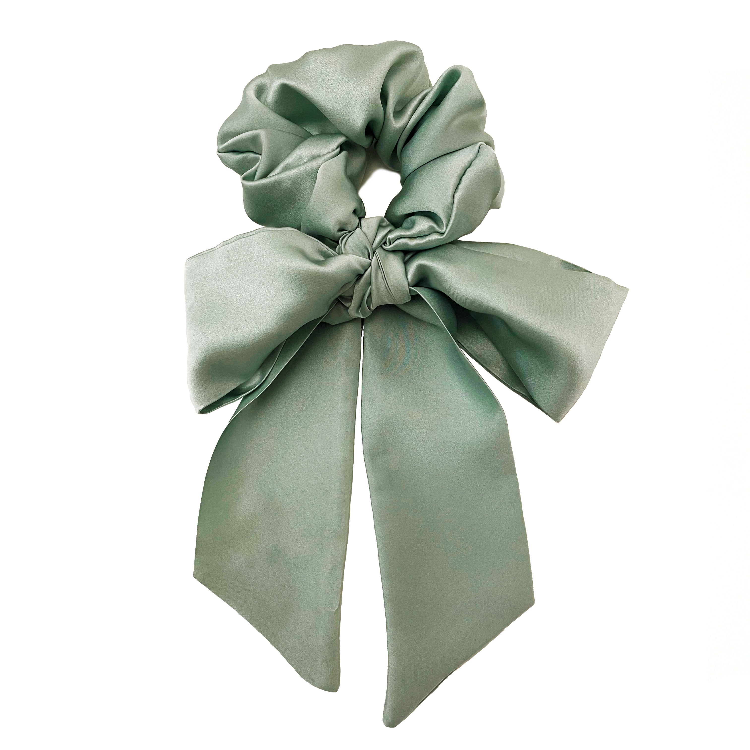 Seagrass Silk Scarf Scrunchie