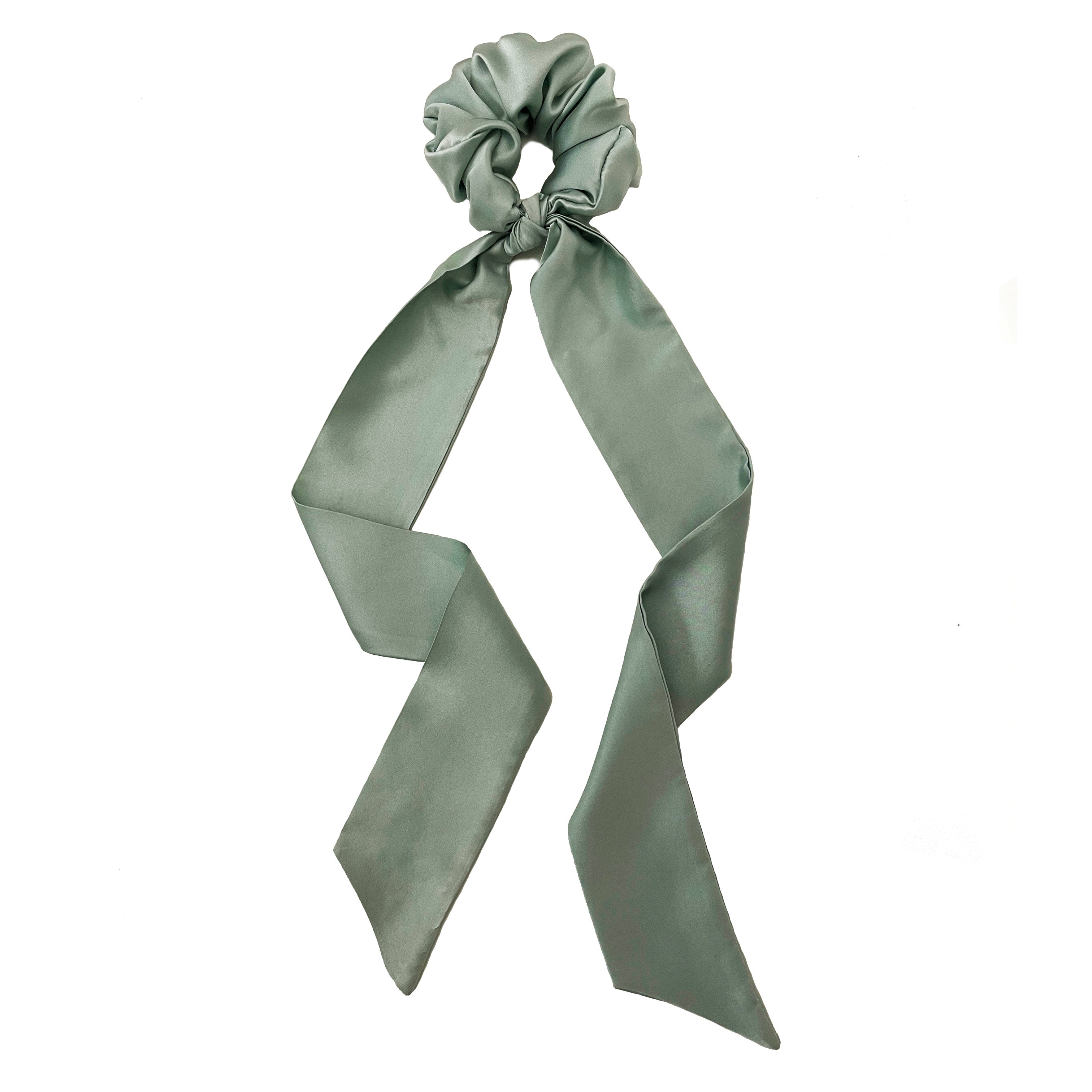 Seagrass Silk Scarf Scrunchie