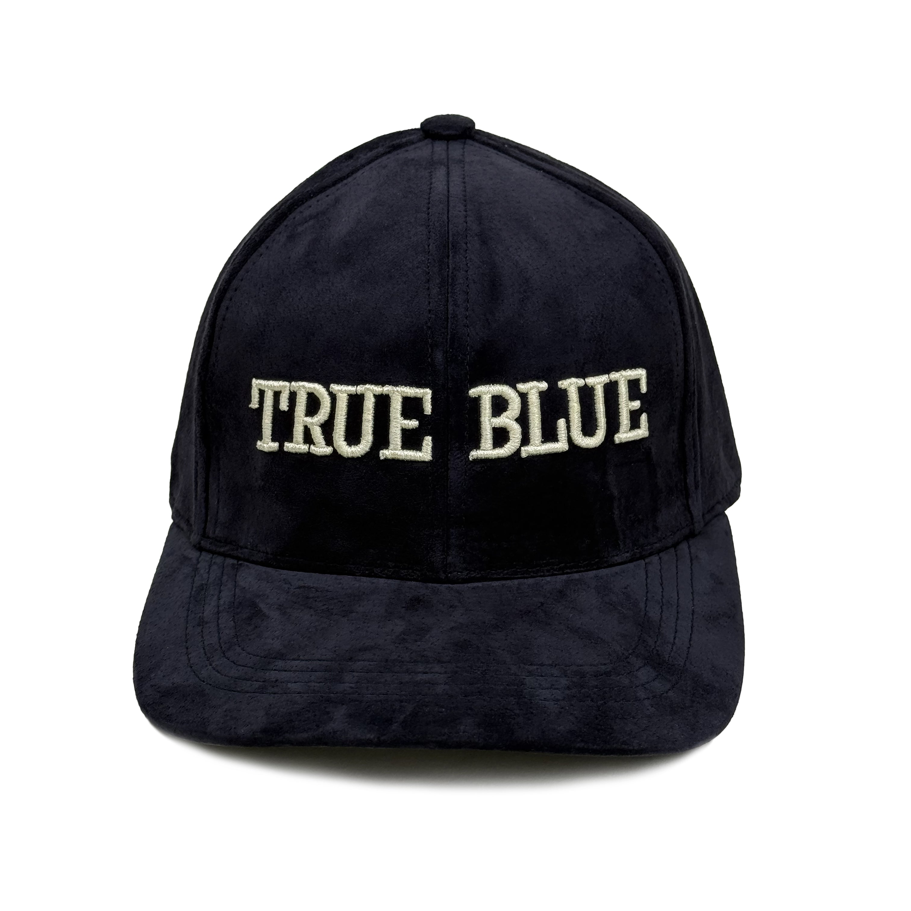 True Blue Suede Baseball Cap in Midnight