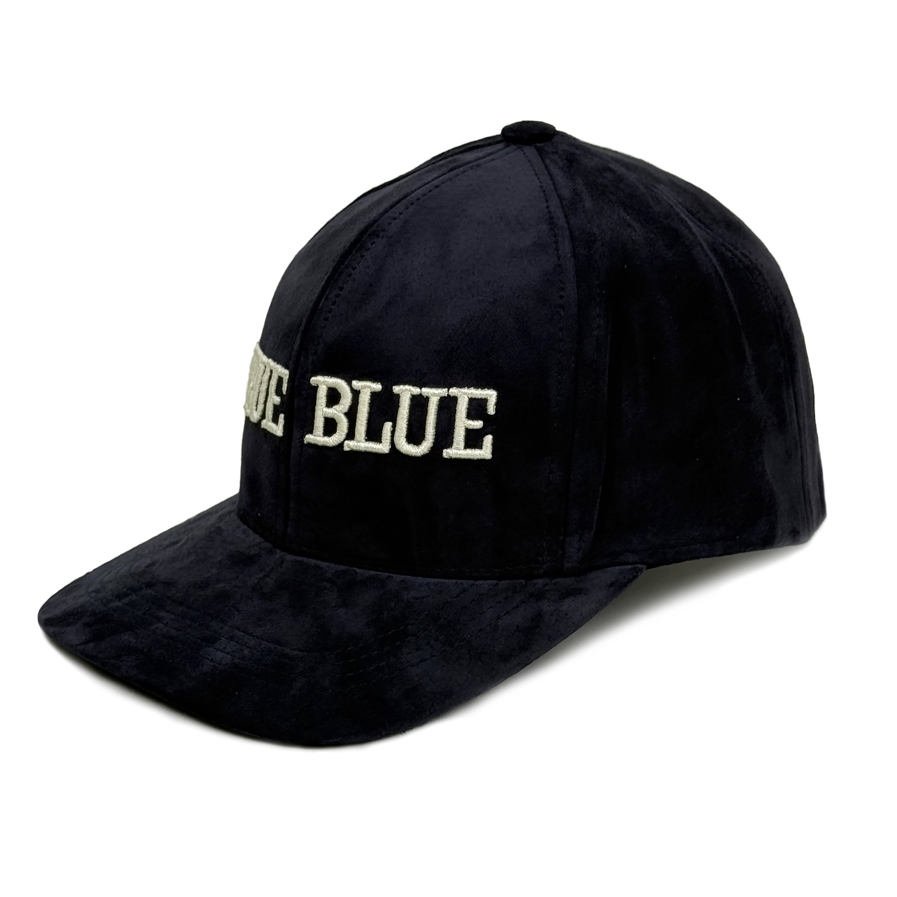 True Blue Suede Baseball Cap in Midnight