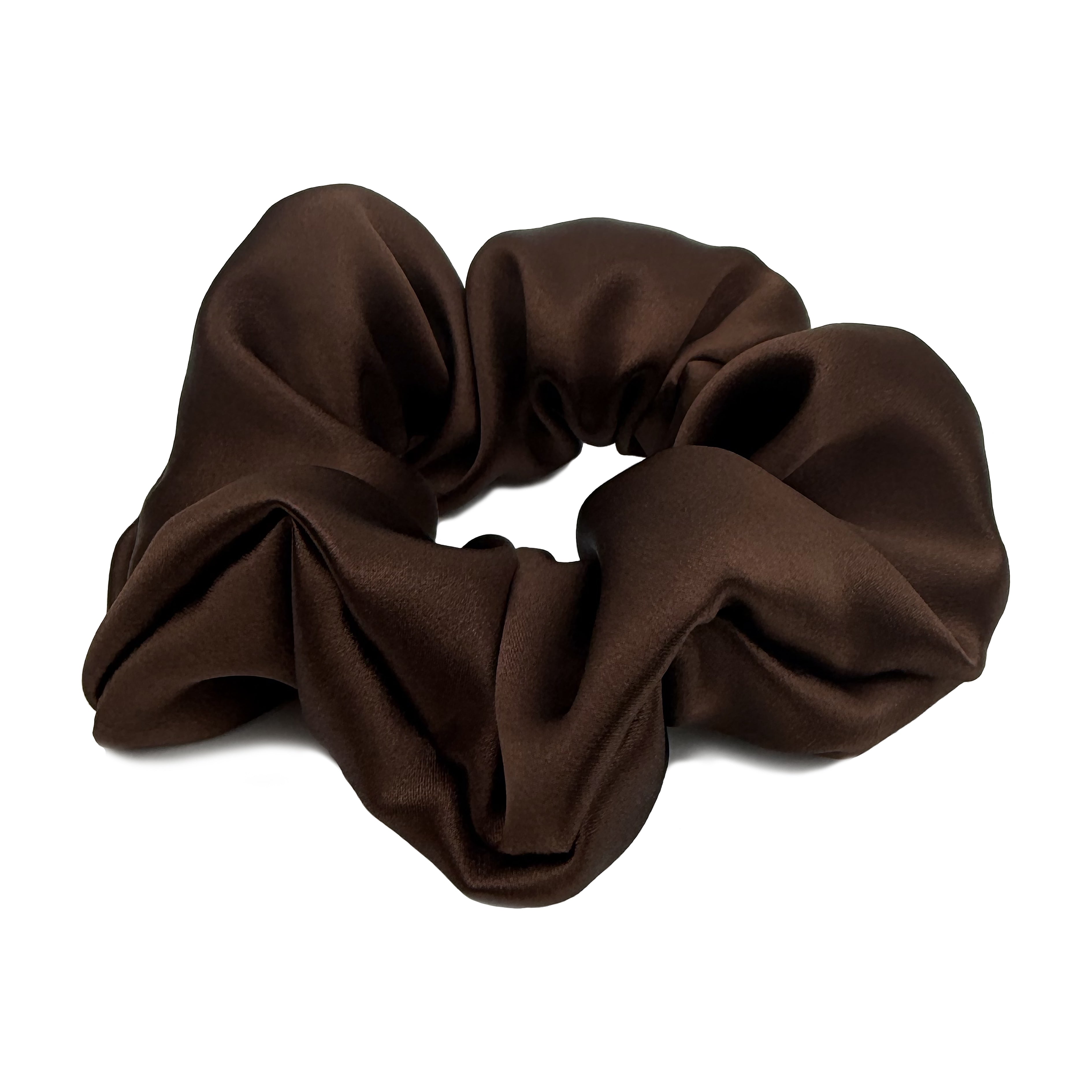 Cocoa Silk Scrunchie