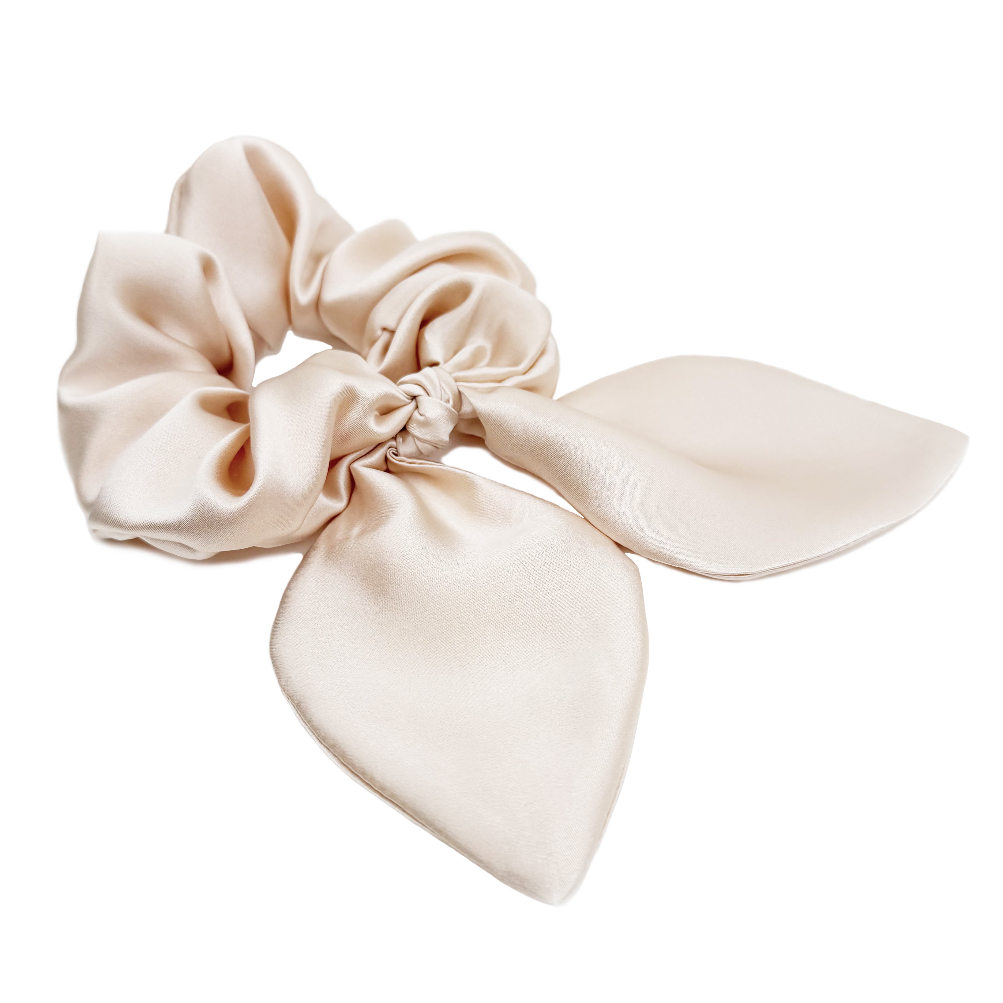 Dune Silk Bow Scrunchie