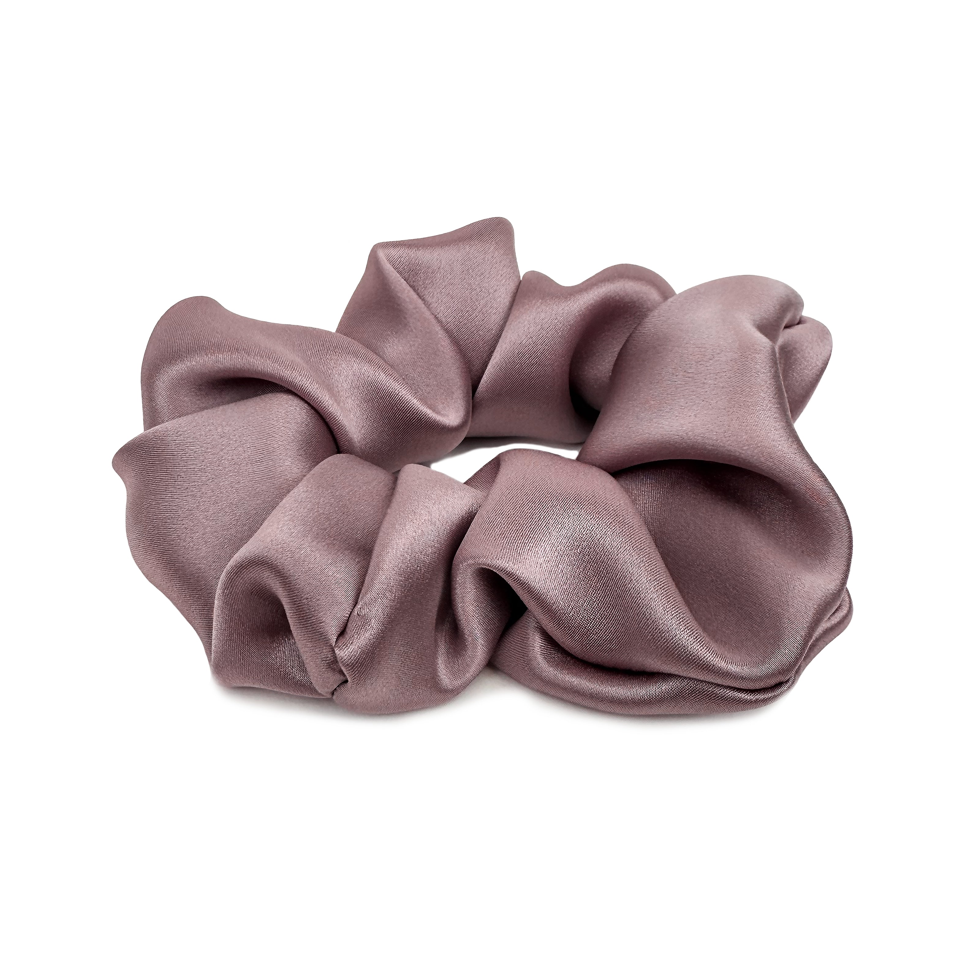 Mauve Silk Scrunchie