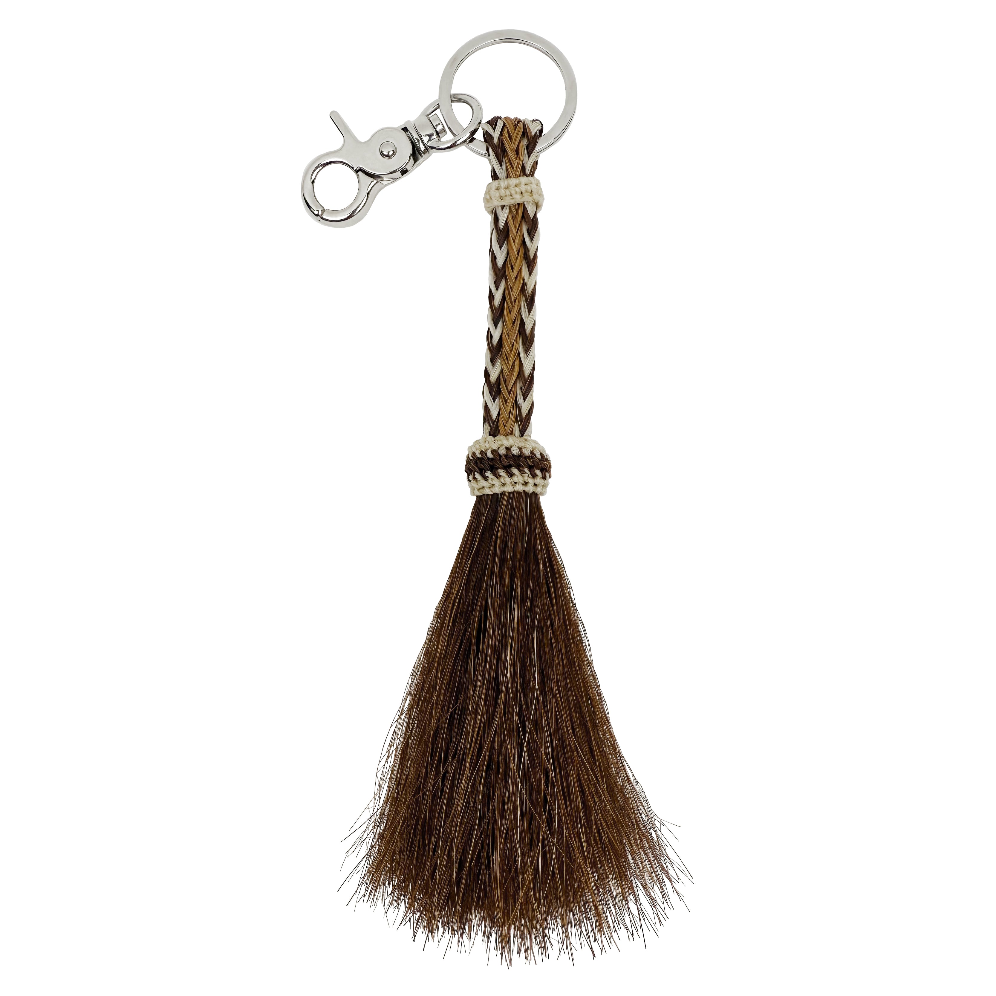 Camel Hitched Horsehair Tassel Keychain