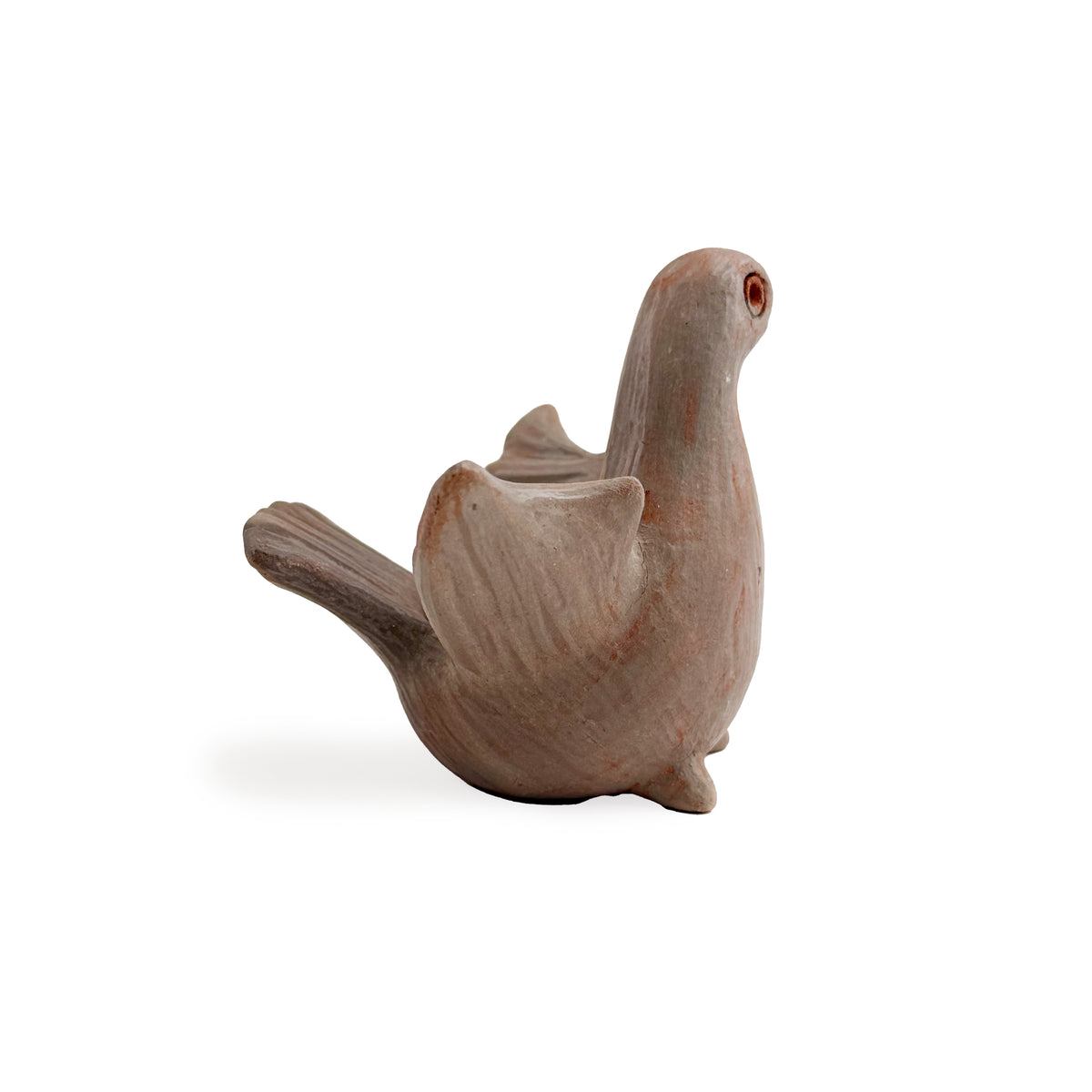 Clay Dove Candle Holders, Set of Two
