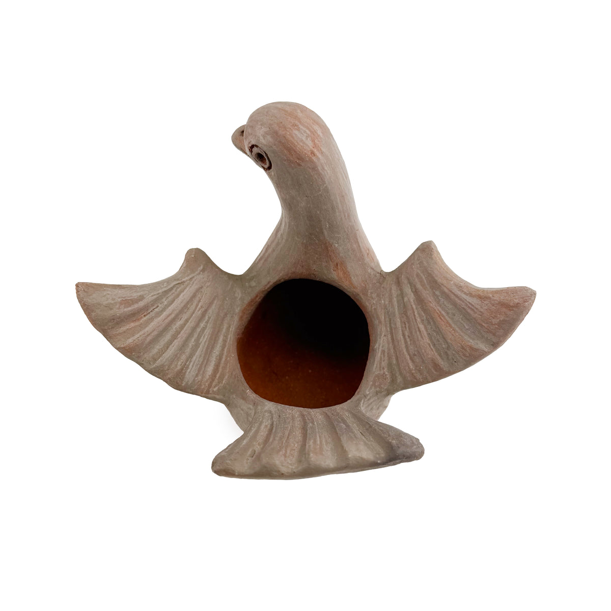 Clay Dove Candle Holders, Set of Two
